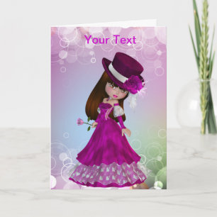 Valentine Princess Greeting Card
