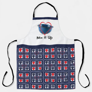 Valentine Print Apron