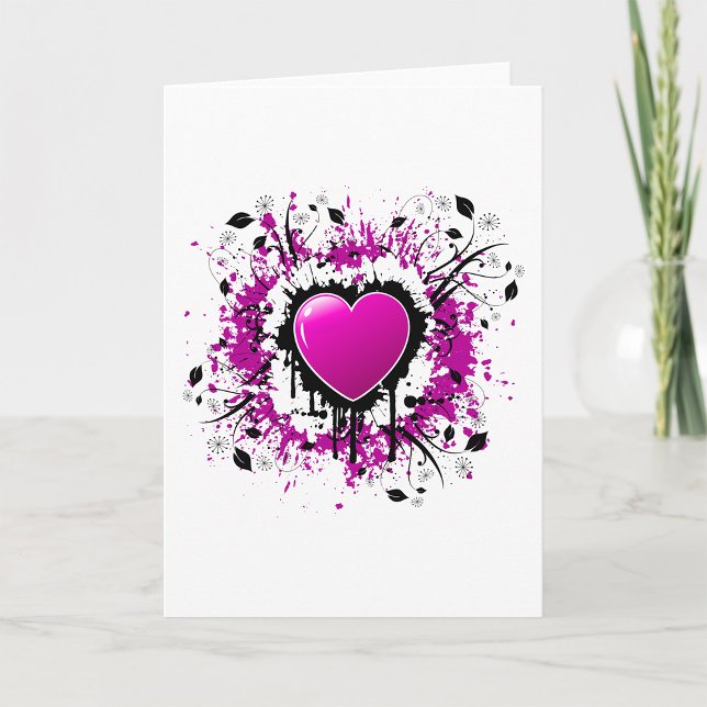 Valentine Purple Heart Card (Creator Uploaded)