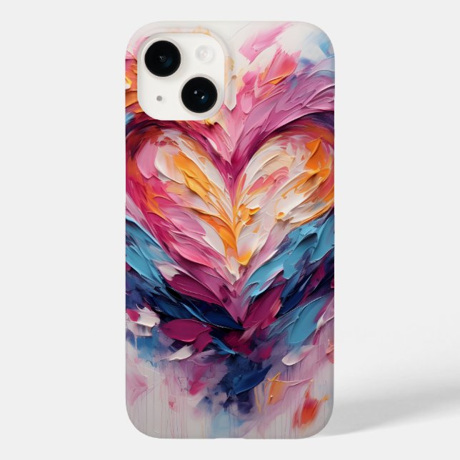 Valentine Radiant Love Heart Splash Case-Mate iPhone Case (Back)