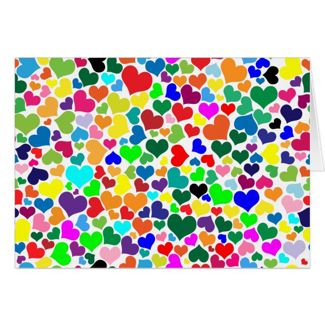 valentine rainbow hearts (Front Horizontal)