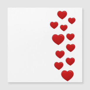 valentine red hearts
