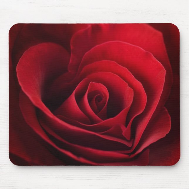 Valentine Red Rose Mouse Pad (Front)