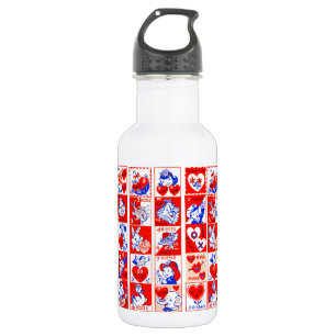 Valentine Retro Love Hugs Cute Pattern 532 Ml Water Bottle