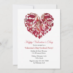 Valentine Ribbons Invitation
