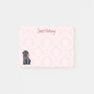 Valentine Rose Black Lab Post-it Notes