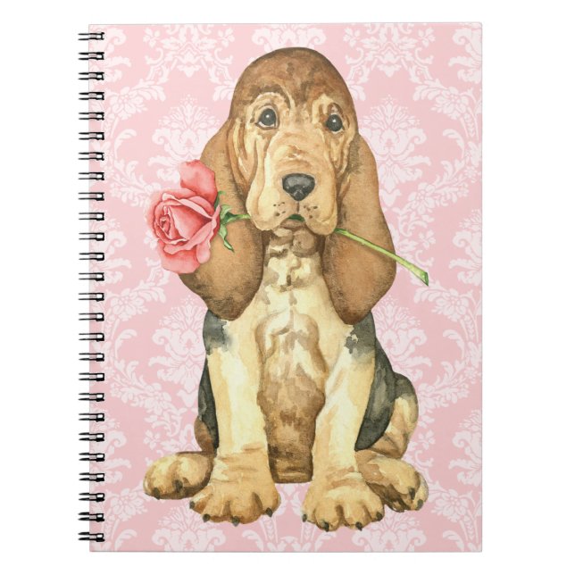 Valentine Rose Bloodhound Notebook (Front)