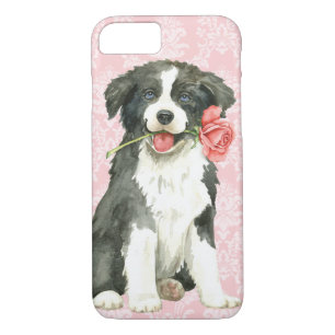 Valentine Rose Border Collie iPhone 8/7 Case