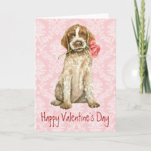 Valentine Rose Griffon Holiday Card