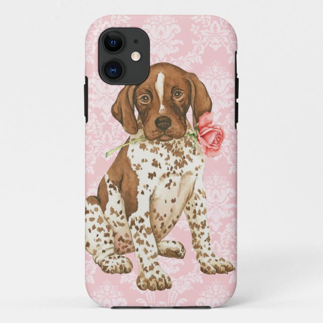 Valentine Rose GSP Case-Mate iPhone Case (Back)
