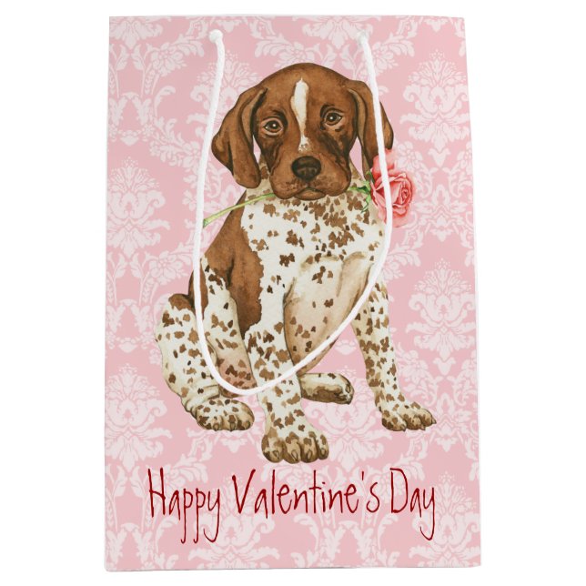 Valentine Rose GSP Medium Gift Bag (Front)