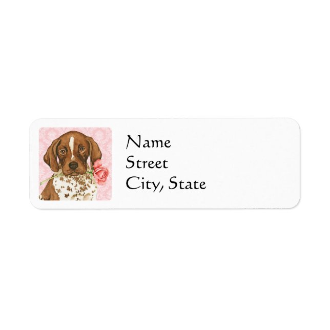 Valentine Rose GSP Return Address Label (Front)