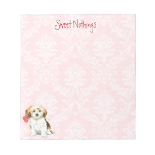 Valentine Rose Havanese Notepad