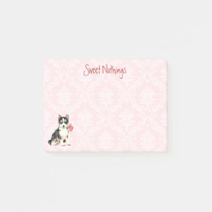 Valentine Rose Husky Post-it Notes