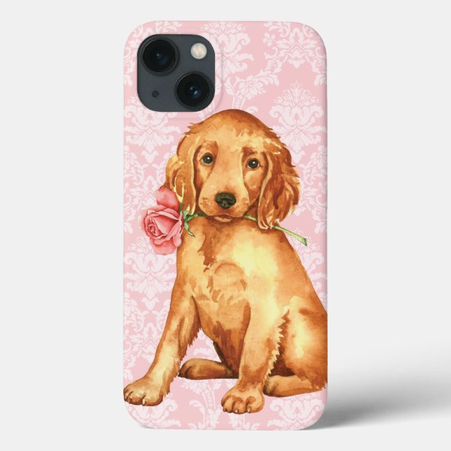Valentine Rose Irish Setter Case-Mate iPhone Case (Back)