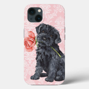 Valentine Rose Kerry Blue Terrier iPhone 13 Case
