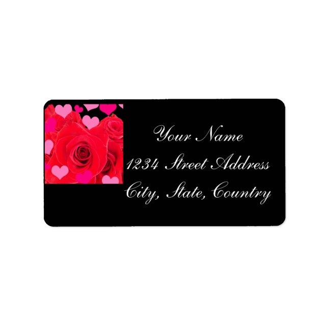 VALENTINE ROSE LABEL (Front)