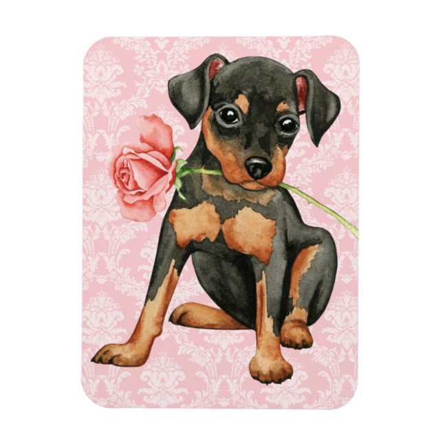 Valentine Rose Min Pin Magnet (Vertical)