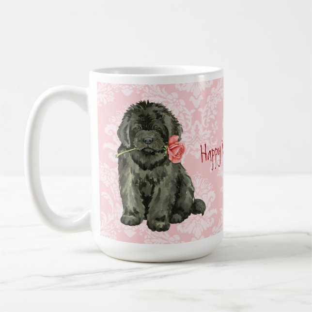 Valentine Rose Newfoundland Coffee Mug (Left)