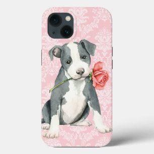 Valentine Rose Pit Bull iPhone 13 Case