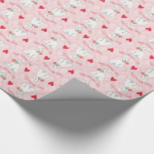 Valentine Rose Pumi Wrapping Paper
