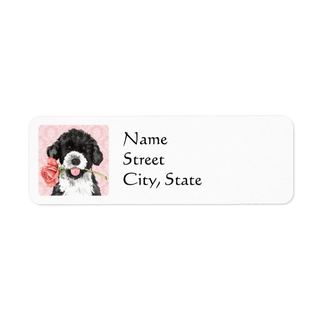 Valentine Rose PWD Return Address Label (Front)