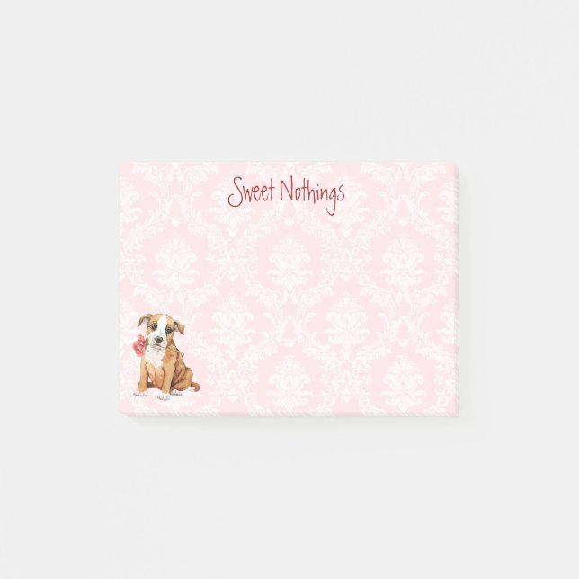 Valentine Rose Stafford Post-it Notes (Front)