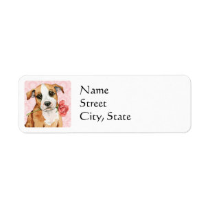 Valentine Rose Stafford Return Address Label