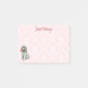 Valentine Rose Standard Poodle Post-it Notes
