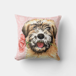 Valentine Rose Wheaten Cushion