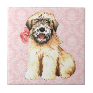 Valentine Rose Wheaten Tile