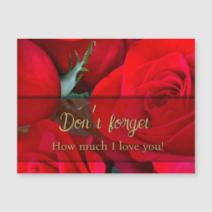 Valentine Roses Don’t Forget Magnet