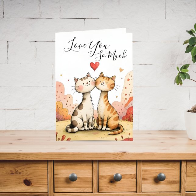 Valentine’s Cat Greeting Card (Creator Uploaded)