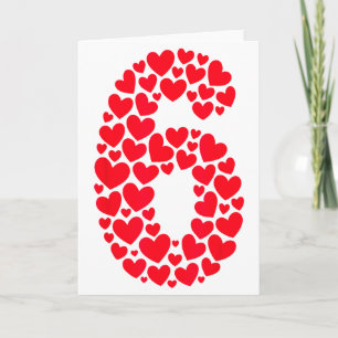 Valentine’s Day 67 Filled With Heart Funny Six Sev Card