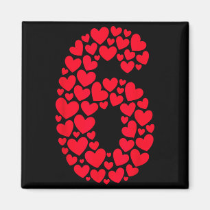 Valentine’s Day 67 Filled With Heart Funny Six Sev Magnet
