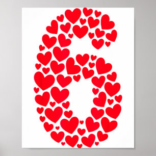 Valentine’s Day 67 Filled With Heart Funny Six Sev Poster
