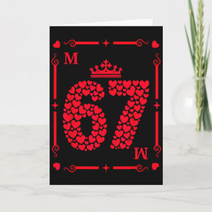 Valentine’s Day 67 Filled With Hearts Card Six Sev