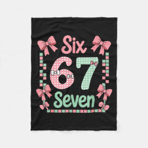 Valentine’s Day 67 Meme Filled With Hearts Funny S Fleece Blanket
