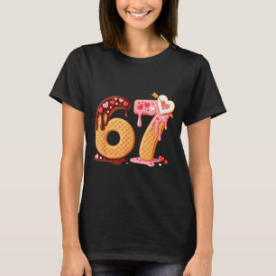 Valentine’s Day 67 Meme Filled With Hearts Funny S T-Shirt