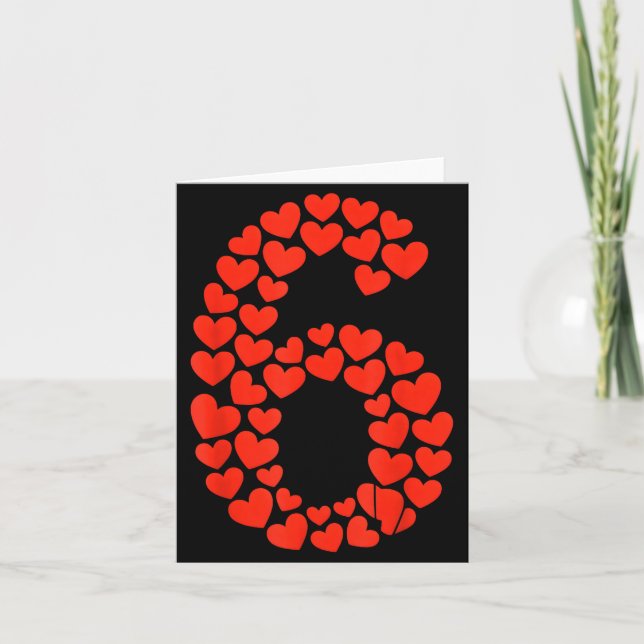 Valentine’s Day 67 With Heart Matching Couple Vale Card (Front)