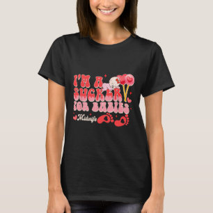 Valentine’s Day Birth Worker I'm A Sucker For Bybi T-Shirt