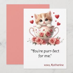 Valentine’s Day card, cat lover card, funny Valent Holiday Card