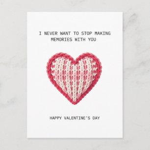 Valentine’s Day Card – Knit Heart Design