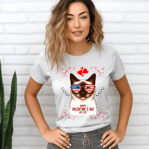 Valentine’s Day Cat Love - Purrfect Celebration T-Shirt