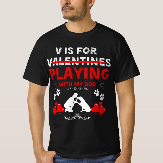 Valentine’s Day Dog Lover Tee - Celebrating Canine (Front)