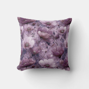 Valentine’s Day Floral Romantic Purple Violet Cushion