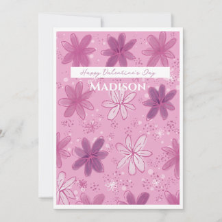 Valentine’s Day flower card 