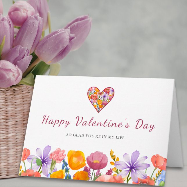 Valentine’s Day for Her - Floral Heart Flower Card (Creator Uploaded)