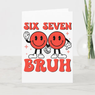 Valentine’s Day Funny 67 Meme Six Seven 6 7 Valent Card