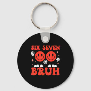 Valentine’s Day Funny 67 Meme Six Seven 6 7 Valent Key Ring